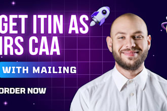 obtain your itin as irs caa from germany with mailing