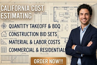 draft california construction cost estimate and quantity takeoff for bids