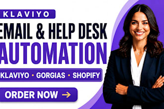 setup klaviyo gorgias shopify email helpdesk customer support automation