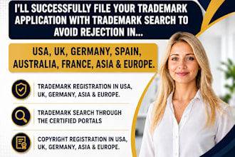 file trade mark registration in US UK italy poland spain europe trademark search
