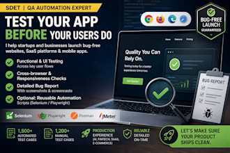 do manual and automation QA testing for your website