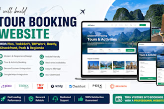 build pixo trekksoft trpwork rezdy checkfront peek regiondo tour booking website