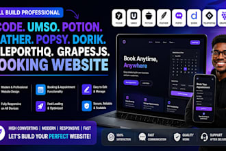 build ycode umso potion feather popsy dorik teleporthq tour booking website