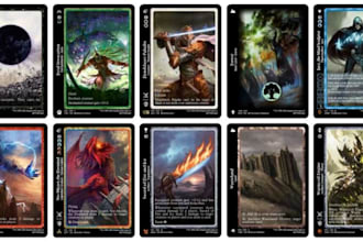 design custom mtg card design alter anime mtg card tcg illustration fantasy art
