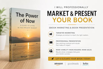 design ebook cover, kdp cover, mock up design, presentation