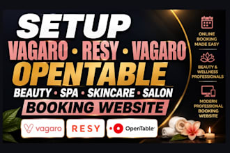 setup vagaro resy vagaro opentable beauty spa skincare salon booking website
