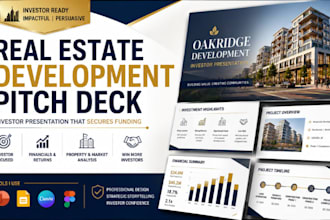 design real estate development pitch deck, investor presentation, property deck