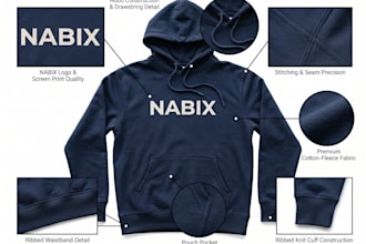 professionally edit clothing and hoodie product photos