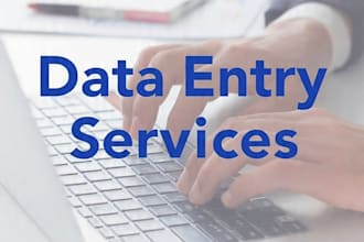 do accurate typing and data entry