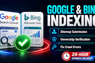 fix bing index, sitemap error, webmaster tools setup for indexing, technical seo