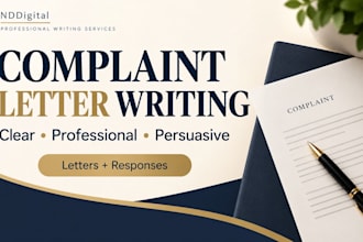 write professional complaint letters and complaint responses