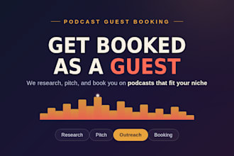 pitch you to podcasts and get you booked as a guest