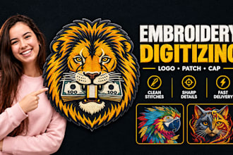 do wilcom embroidery digitizing for logo, puff, patch and cap