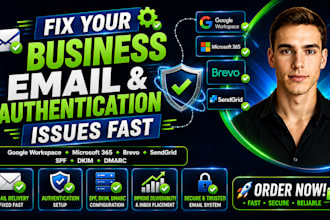 google workspace microsoft 365 email,brevo authentication ,sendgrid verification