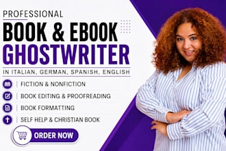 ghostwrite your italian book or ebook for fiction and nonfiction