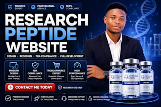 build fda compliant peptide website peptide wordpress website biotech website