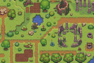 2d pixel game art pixel map tilesets sprite sheet pixel character animation