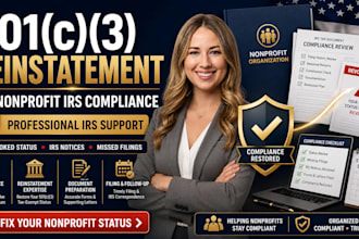 professionally fix revoked 501c3 status and nonprofit irs compliance issues