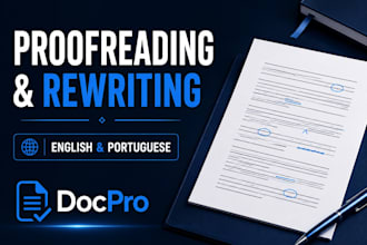 proofread, rewrite, and humanize english or portuguese text