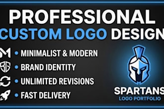 design a modern custom logo