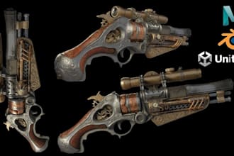 sculpt 3d character model 3d game character rigging for unity or unreal engine