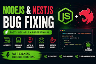 quickly fix nodejs nestjs typescript and API bugs