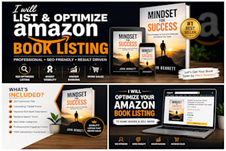 create and optimize your amazon KDP book listing with SEO