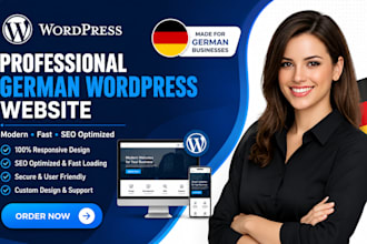 create a professional german wordpress website