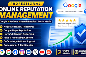 improve online reputation by removing negative listings and search results