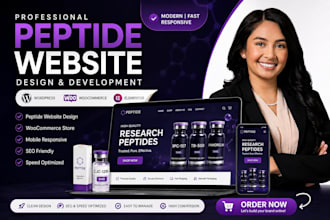 build fda complaint peptide, research peptide website with payment gateway