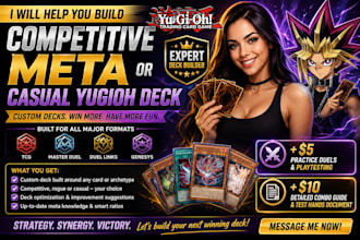 help you build a competitive meta or casual yugioh deck