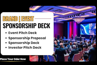 design brand, event sponsorship deck, sponsorship,  pitch deck, sponsor proposal