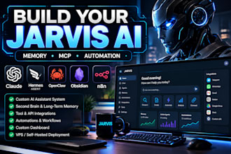 build jarvis ai assistant hermes agent openclaw mcp obsidian n8n dashboard