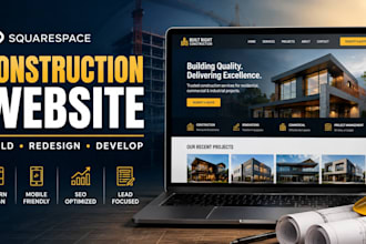 build squarespace website design construction squarespace website development