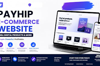 set up professional payhip store for digital product