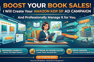create an amazon KDP sp ad campaign and manage it for you
