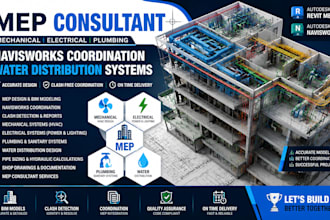 create water distribution mep design mechanical electrical plumbing models