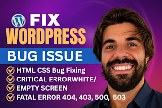 fix wordpress issues, error, bugs, woocommerce fix, and wordpress help