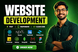 develop a simple website with reactjs and next js
