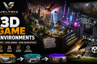 develop 3d environment unity unreal level design