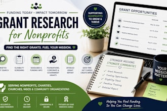 research grants for nonprofit, business charity church or ngo
