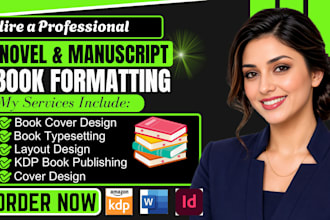 do manuscript formatting, novel book formatting and ingramspark book publishing