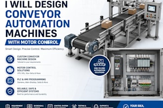 design conveyor automation machines with motor control