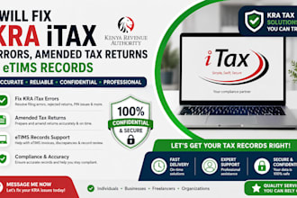 fix kenya kra itax errors amended tax return and etims records