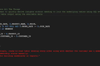 do sql data analysis, write queries, and create interactive dashboard