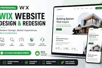 design wix website, redesign wix website design, business wix website redesign