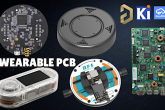 design schematic pcb layout esp32 stm32 manufacture for wearable compact devices