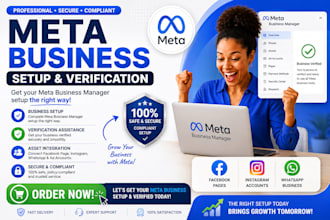 fix and setup meta business manager and meta business verification