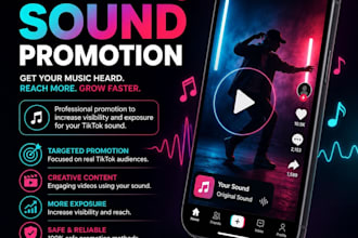 create 500 post on tiktok using your sound or music