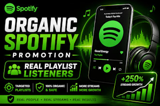 promote your spotify song with organic playlist promotion